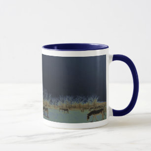 Pretty Donkey Burro Herd Nightscape Mug