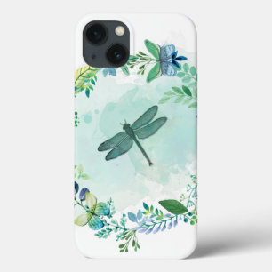 Pretty Dragonfly Butterfly Art iPhone 13 Case