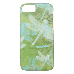 Pretty Dragonfly Green Blue Pattern Case-Mate iPhone Case
