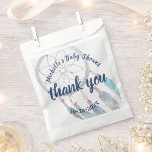 Pretty Dreamcatcher Boho Baby Shower Thank You Favour Bag