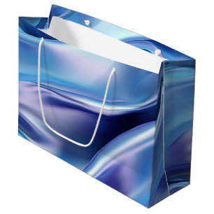 Pretty Dreamy Blue Purple Bridal Shower Large Gift Bag