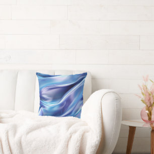 Pretty Dreamy Blue Purple Throw Pillow
