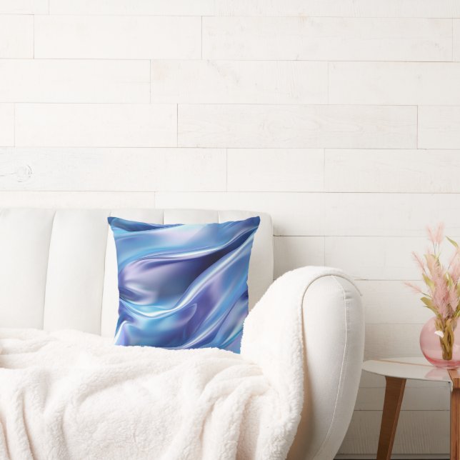 Pretty Dreamy Blue Purple  Throw Pillow (Couch)