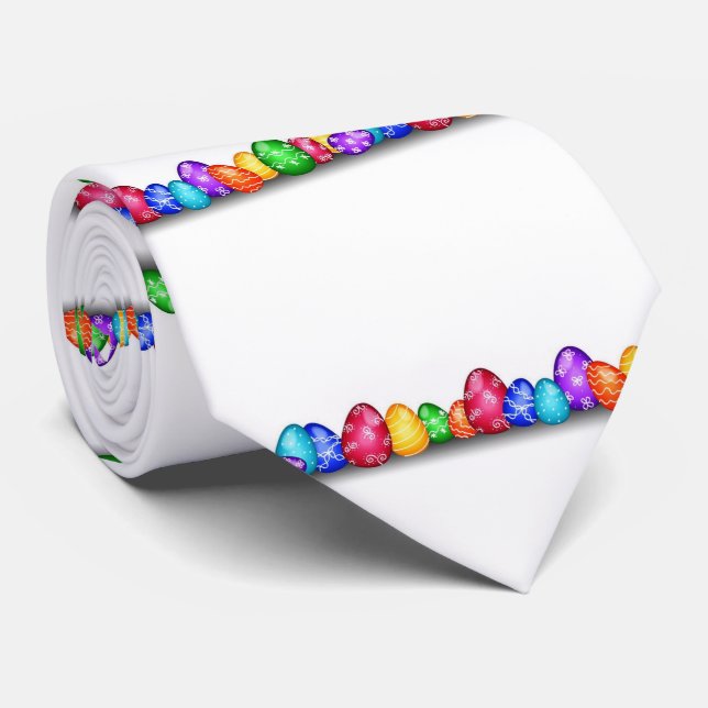 ****PRETTY DYED EASTER EGGS**** TIE (Rolled)