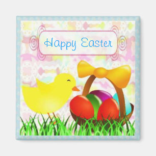 Pretty Easter Chick Magnet