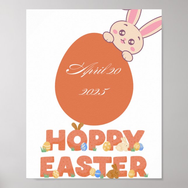 pretty easter gift card poster (Front)