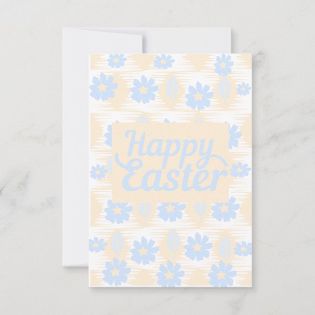 Pretty Easter Greetings Card (Front)