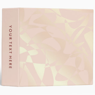 Pretty elegant stylish rose gold pattern binder