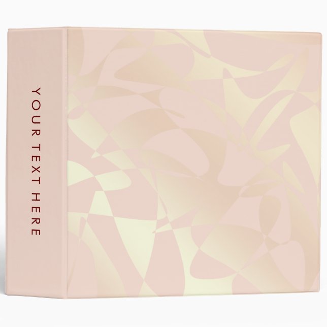 Pretty elegant stylish rose gold pattern binder (Front/Spine)