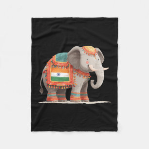 Pretty Elephant Costume For Indian Colours And Ani Fleece Blanket