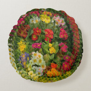 Pretty Evening Primroses..... Round Pillow