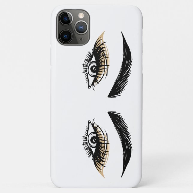 Pretty Eyes Beauty Salon Makeup Eyelashes Lashes Case-Mate iPhone Case (Back)
