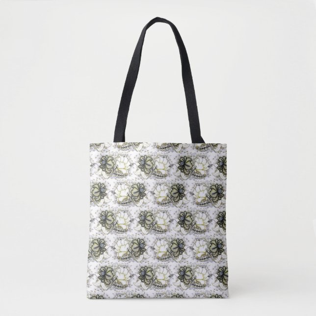 Pretty Eylisa Floral Tote Bag, Yellow (Front)