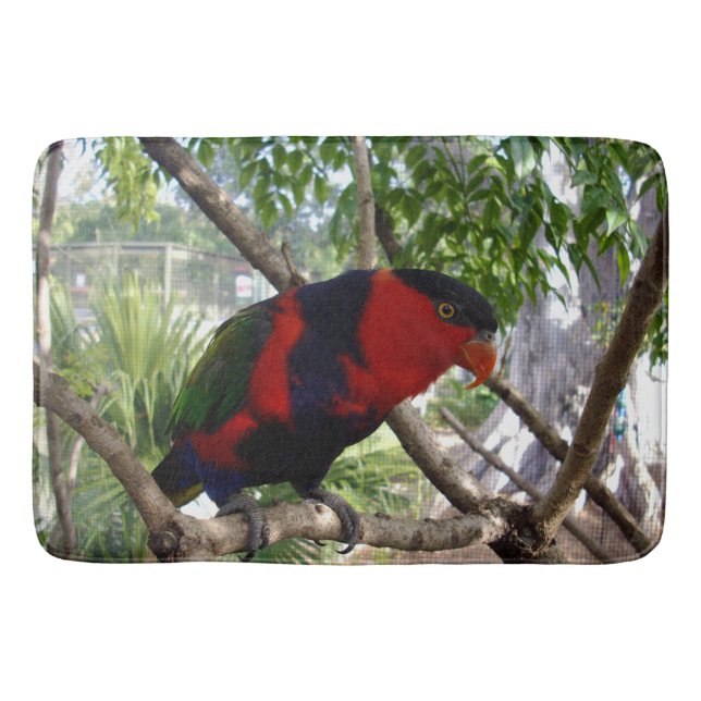 Pretty Face Rainbow Lorikeet, Bath Mat (Front)