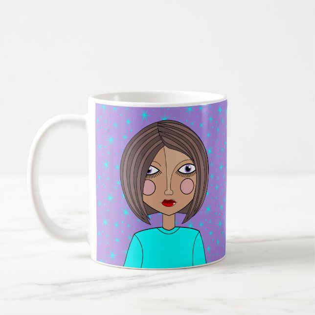 Pretty Face Stylized Mug (Left)