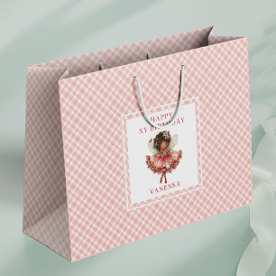 Pretty Fairy Girl Blush Floral Birthday Gift Bags