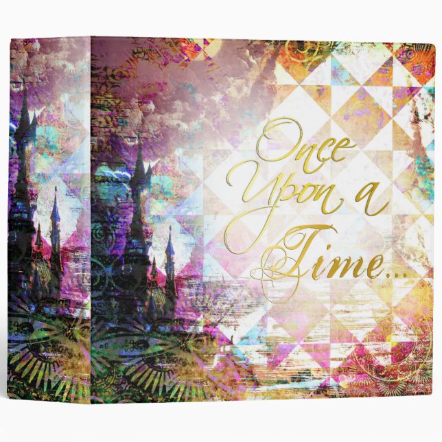 Pretty Fairytale Once Upon a Time Binder (Front/Spine)