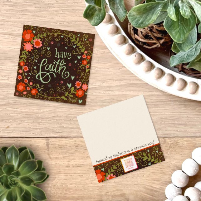 Pretty Faith Floral Heart Inspiring Kindness Cards (Creator Uploaded)