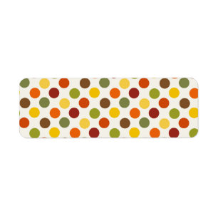 Pretty Fall Autumn Colours Polka Dots Pattern