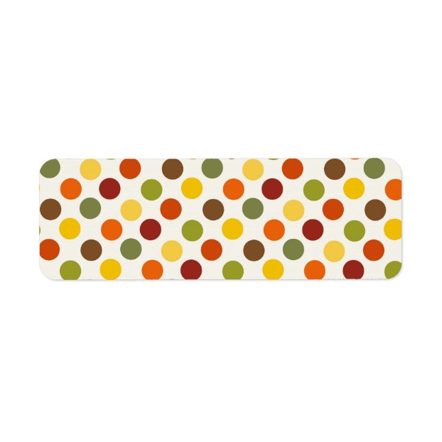 Pretty Fall Autumn Colours Polka Dots Pattern (Front)
