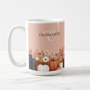 Pretty Fall Floral Bookish Keepsake Coffee Mug