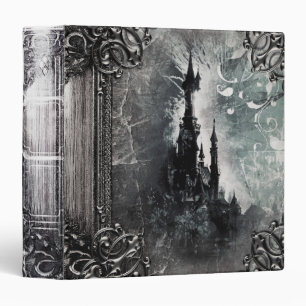 Pretty Fantasy Castle Ancient Tome Magic Book Binder