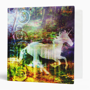 Pretty Fantasy Land Fairy Tale Unicorn Binder