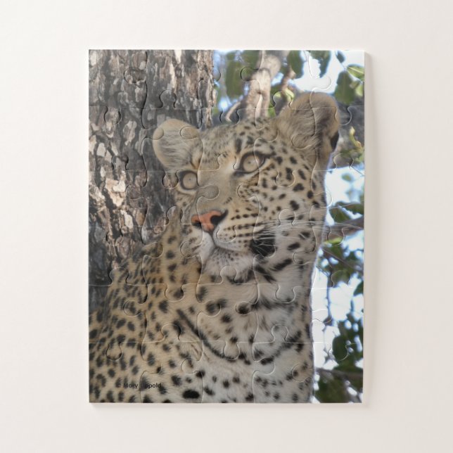 PRETTY FEMALE LEOPARD CLOSE-UP JIGSAW PUZZLE (Vertical)