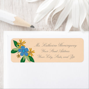 Pretty Feminine Floral Return Labels