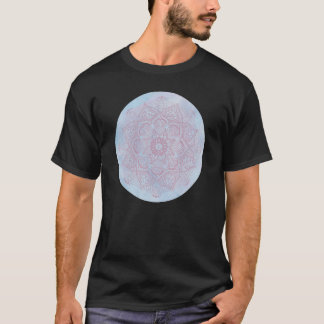 Pretty Feminine Girly Pink Flower Zen Boho Lotus M T-Shirt