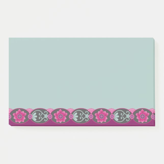 Pretty Feminine Vintage Floral Post-it Notes (Front)