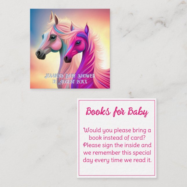 Pretty Filly Or Colt   Enclosure Card (Front/Back)