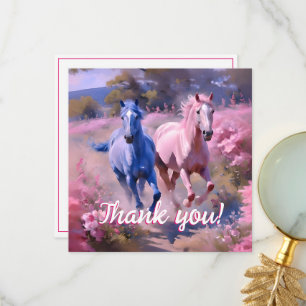 Pretty Filly Or Colt Thank You Card