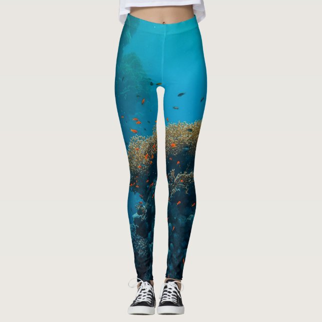 Pretty Fishes And Reefs Leggings (Front)