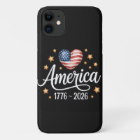Pretty Flag Heart 1776-2026 July 4th 250th