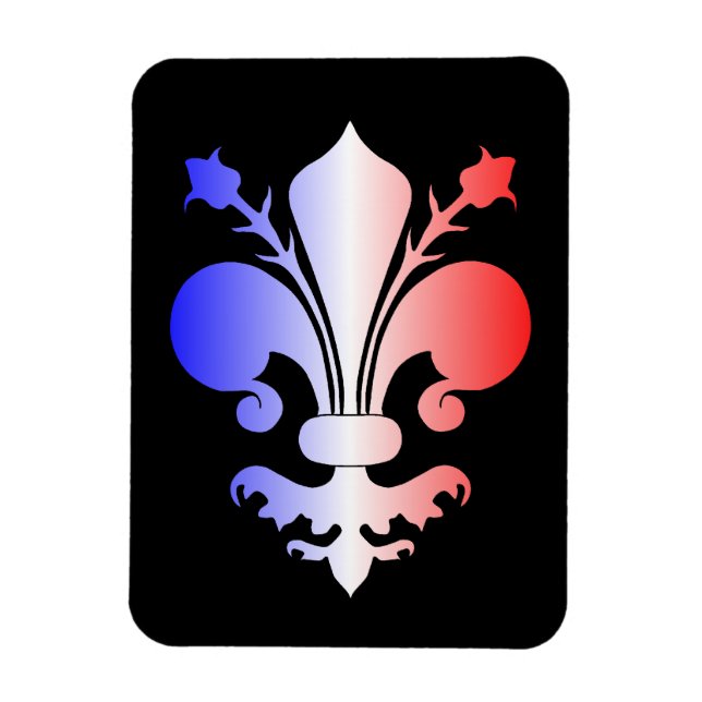 Pretty Fleur De Lis design decorative Magnet (Vertical)