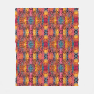 Pretty Floral Art Fleece Blanket