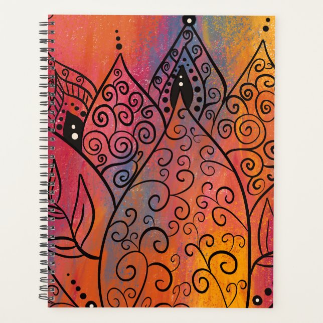 Pretty Floral Art Planner (Front)