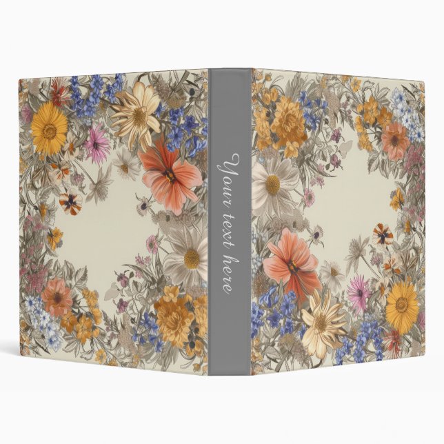 Pretty Floral Binder (Background)