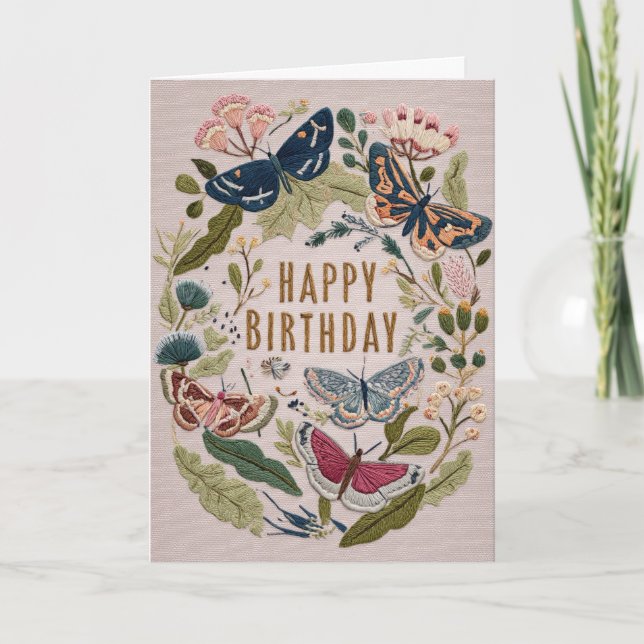 Pretty Floral Birthday Card (Front)