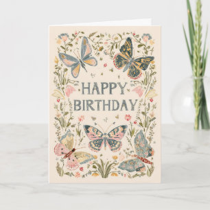 Pretty Floral Birthday Card