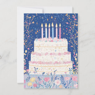 Pretty Floral Birthday Card