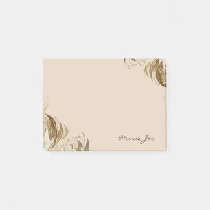 Pretty Floral Boarder Prints Personalized Post-it Notes