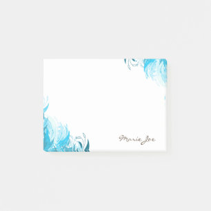 Pretty Floral Boarder Prints Personalized Post-it Notes