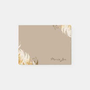 Pretty Floral Boarder Prints Personalized Post-it Notes