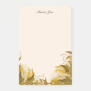 Pretty Floral Boarder Prints Personalized Post-it Notes