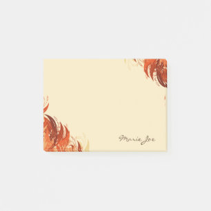 Pretty Floral Boarder Prints Personalized Post-it Notes