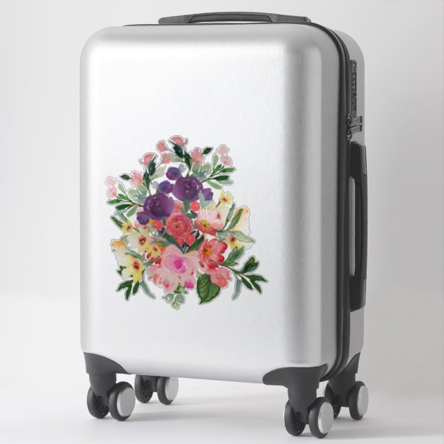 Pretty Floral Bouquet | Digital Painting by Cherie (Suitcase)