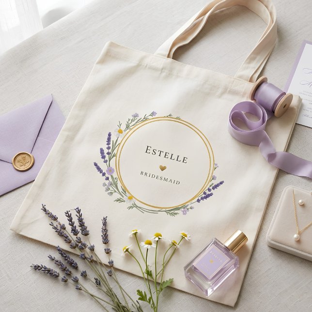 Pretty Floral Bridesmaid Tote Bag (Creator Uploaded)