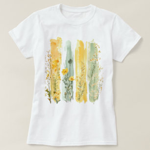 Pretty Floral Brushstroke  T-Shirt
